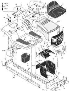 Part Location Diagram of F-020730L Murray Instruction Book & Parts List